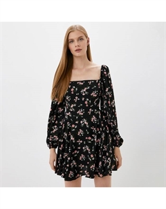 Платье мини женское, размер 50, чёрное Mist