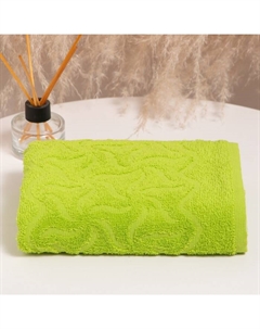 Полотенце махровое Радуга, цвет зелёный, 100х150 см Дм