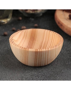 Чаша деревянная, 7.7×3.4 см, из натурального кедра, молочная Magistro