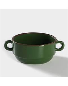 Бульонница Punto verde, 300 мл, d=11,5 см, цвет зелёный Хорекс