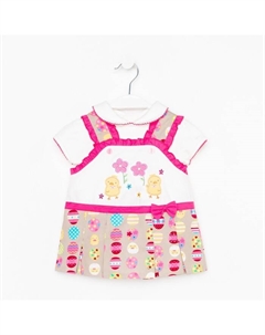 Комплект для девочки, рост 68/74 см, цвет розово-бежевый Nannette