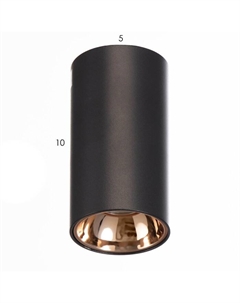 Светильник 671511/1 LED 7 Вт черный-золото 5.5×5.5×10 см Bayerlux