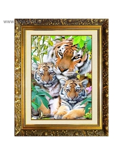 Алмазная мозаика «Забота» на подрамнике, 40×30 см, 38 цветов Milato