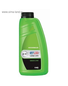 Антифриз Long Life G11, зелёный, 1 кг Luxe