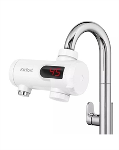 Проточный водонагреватель Kitfort КТ-4033, 3300 Вт, 6л/мин, белый