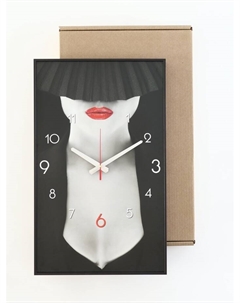 Часы-картина настенные, интерьерные "Девушка", плавный ход, 57 х 35 см Timebox