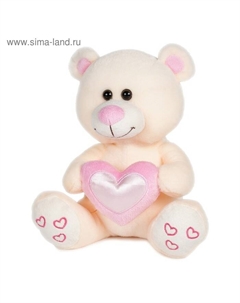 Мягкая игрушка «Мишка влюбленный», цвет бежевый, 22 см Maxitoys
