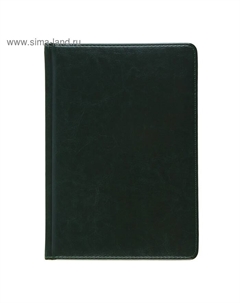 Ежедневник недатированный А5+, 136 листов Sidney Nebraska, твёрдая обложка, искусственная кожа, золотой срез, зелёный Альт