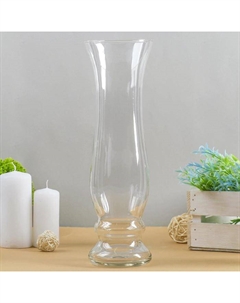 Ваза «Вираж», 1.17 л, 31×10 см, стекло, прозрачная Evis