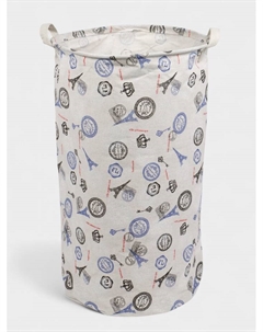 Корзина для белья «Париж», текстильная, 35×35×60 см Доляна
