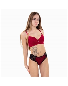 Бюстгальтер женский, цвет красный, размер 75В Вайт коттон