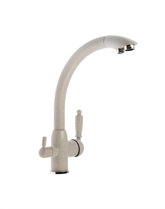 Смеситель для кухни Accoona A5179H-7, с выходом для питьевой воды, латунь, бежевый