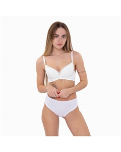 Бюстгальтер женский, цвет молочный, размер 85В Вайт коттон