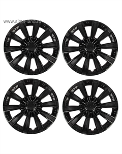Колпаки колесные R=16 Tornado, черный глянец карбон, набор 4 шт. Torso