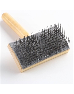 Щётка - пуходёрка деревянная жёсткая для «Кавказца», основание 110×58 мм Пижон