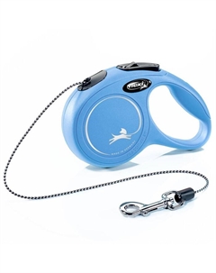 Рулетка New Classic XS (до 8 кг) 3 м трос, синяя Flexi