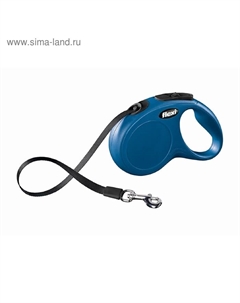 Рулетка  New ClassicXS (до 12 кг) 3 м лента, синяя Flexi