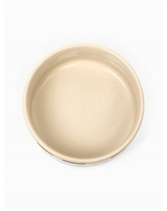 Миска керамическая «Акриловые полоски» 180 мл - 10.5×10.5×4 см, бежевая Пижон