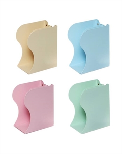 Подставка для книг раздвижная "Пастель", 3 отделения, металлическая, МИКС Calligrata