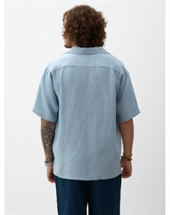 Рубашка мужская с коротким рукавом, размер 56, голубая Mist
