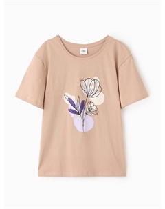 Футболка женская, бежевая, р-р 50 Ohana market