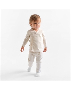 Комплект детский (кофта и штаны), цвет молочный, рост 80-86 см Minaku