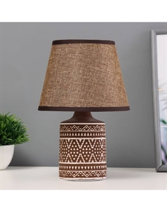 Настольная лампа «Бирлит» Е14 40 Вт коричневый 17×17×27 см Risalux