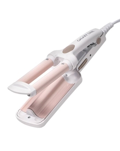 Стайлер Galaxy LINE GL 4667, 40 Вт, керамическое покрытие, d=10 мм, до 180 °C, бело-розовый