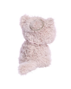 Детский брелок «Кошечка Кнопка», мягкий, 13 см, цвет пудровый Плюш ленд