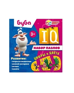 Набор IQ-пазлов «Буба. Цифры и цвета» Умка