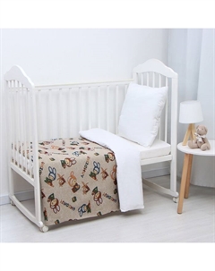 Покрывало детское гобеленовое, 110×145 см, бежевое Monro