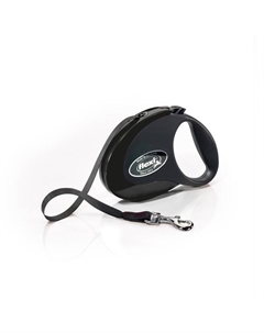 Рулетка Safari S (до 12 кг) 3 м трос, серый/черный Flexi