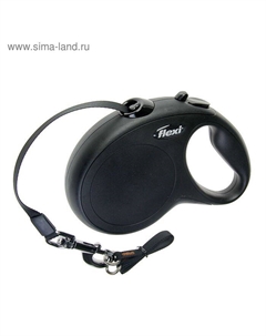 Рулетка  New Classic L (до 50 кг) лента 5 м, черная Flexi