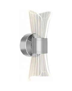 Бра Dio 12W 2Y-ON/OFF-230x80x85-CHROME/CLEAR-220-IP20 Estares