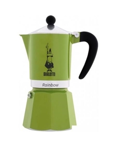 Гейзерная кофеварка Rainbow (6 порций, зеленый) Bialetti