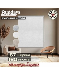 Рулонные шторы Форест 67х160 (белый) Sundays home