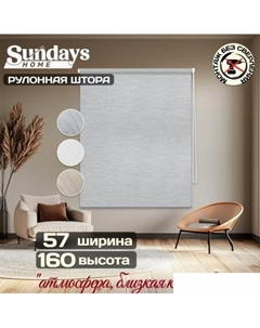 Рулонные шторы Форест 57х160 (светло-серый) Sundays home