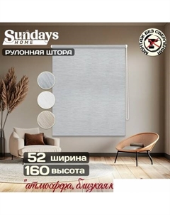 Рулонные шторы Форест 52х160 (светло-серый) Sundays home