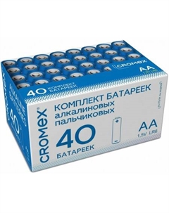 Батарейка Alkaline LR6 15А АА 40шт Cromex