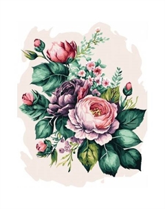 Картина по номерам Цветочная композиция КХ3040_53859 Три совы