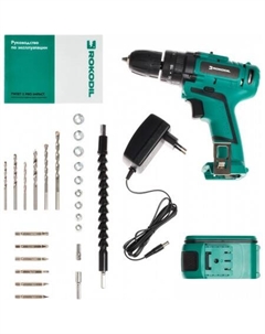 Ударная дрель-шуруповерт Twist 2 Pro Impact 1045942 (с 1-им АКБ, кейс) Rokodil