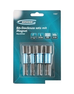 Набор головок слесарных 11627 (4 предмета) Gross