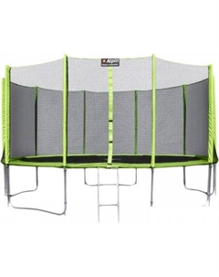 Батут 4.04 м с защитной сеткой и лестницей Alpin