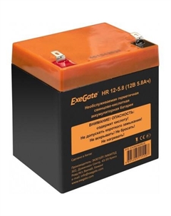 Аккумулятор для ИБП HR 12-5.8 F2 (12В, 5.8 А·ч) Exegate