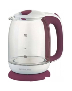 Электрический чайник WEK-1704G (белый/красный) Willmark