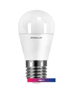 Светодиодная лампа LED G45 E27 9 Вт 3000 К 13176 Ergolux