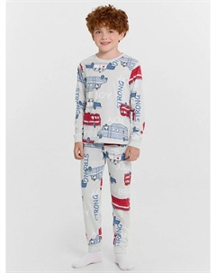 Комплект для мальчиков (джемпер, брюки) серые с машинками Mark formelle