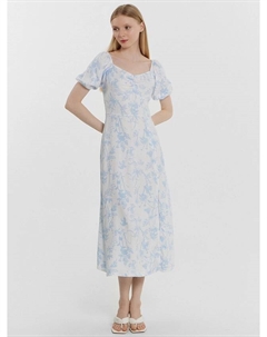 Платье женское белое с цветочным принтом Mark formelle