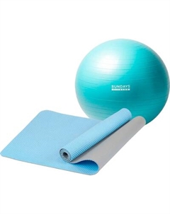 Набор для фитнеса Sundays Fitness Фитбол 75см IR97403 + Коврик IRBL17107 Sundays fitness