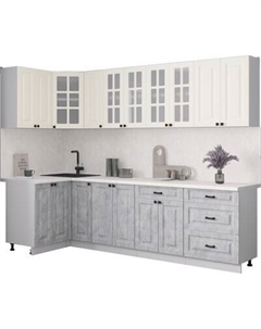 Кухонный гарнитур Интерлиния Мила Деко 1.2x2.7